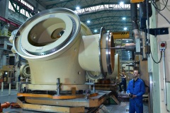 cast hub, drilling process